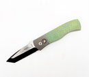Pro-Tech 2024 Emerson CQC7 Custom 002 Titanium Jigged Two Toned Handles DLC / Satin Chisel Tanto Blade