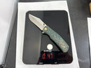 North Mountain Blade Jellyfish 4thGen 3.5" Böhler M390 Titanium Frame Ceramic Carbon Fiber Handle Blue