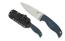 Spyderco ENUFF 2 Fixed Blade Knife 3.95in K390 Blade Blue FRN Handles FB31PBL2K390