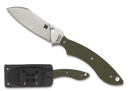 Spyderco Stok Drop Point Fixed Blade 2.95in 8Cr13MoV Blade OD Green G-10 Handles - FB50GPOD