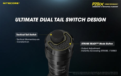 Nitecore P20iX 4000 Lumen USB-C Rechargeable Tactical Flashlight 1 * 21700 Battery