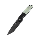 Kansept Warrior T1005T4 – Black TiCN/Stonewashed Tanto D2 Blade, Jade G10 Handle, Kim Ning Design