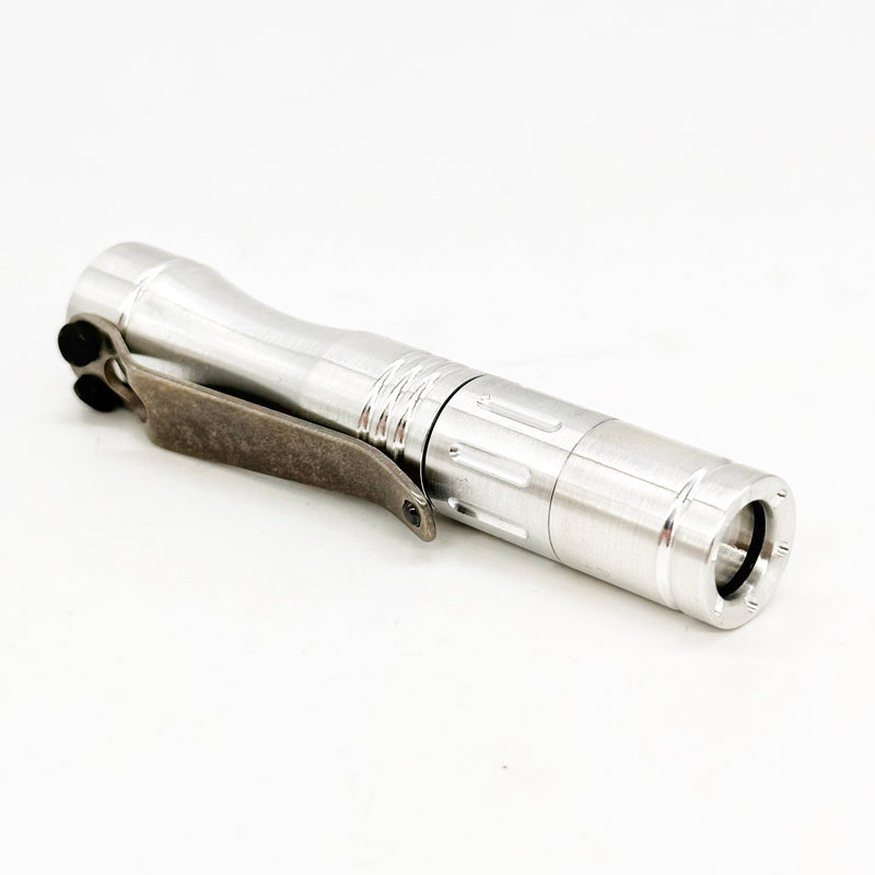 Dawson Machine Craft Hoku Clicky Satin Aluminum Flashlight 10440 Cell