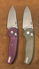 Three Rivers Mfg Shadow Folding Knife Micarta 3D Contoured Handles
