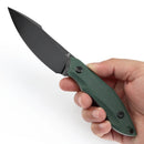 Tenable Luccio G007A1 – 3.81" Blackwash 14C28N Blade, Green G10 Handle