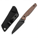Tenable Outdoor Parr Fixed Blade Knife – 3.12" Reverse Tanto 14C28N Blade, Brown Micarta Handle, Kydex Sheath – G011B4