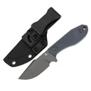 Tenable Tiny Dancer G014A3 – 3.17" Gray TiCn Coated D2 Drop Point Blade, Light Gray G10 Handle, Fixed Blade EDC Knife – Designed by JB Stout