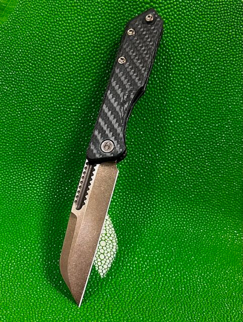 Heretic Knives Jinn Slipjoint Folding Knife 3.00" CPM-Magnacut Bronze Stonewash