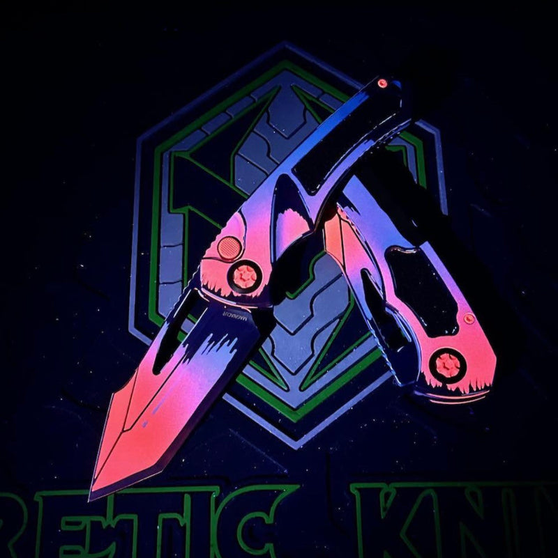 Heretic Knives Pariah Manual TANTO Cel Shade MIAMI VICE