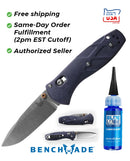 Benchmade 585-03 Mini Barrage Assisted Folding Knife 2.91" S30V Drop Point Blade Blue Canyon Richlite Handles