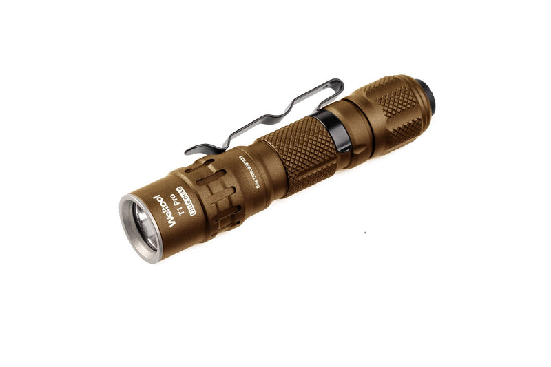 Weltool T1 Pro TAC 540 Lumen Tactical Flashlight USB-C Rechargeable 14500 Battery Included - Flat Dark Earth