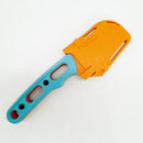 Going Gear Fixed Blade Utility Knife - Orange Frame w/ Blue Handles