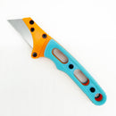 Going Gear Fixed Blade Utility Knife - Orange Frame w/ Blue Handles