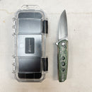 North Mountain Blade NINJA Green Copper Fiber Handles