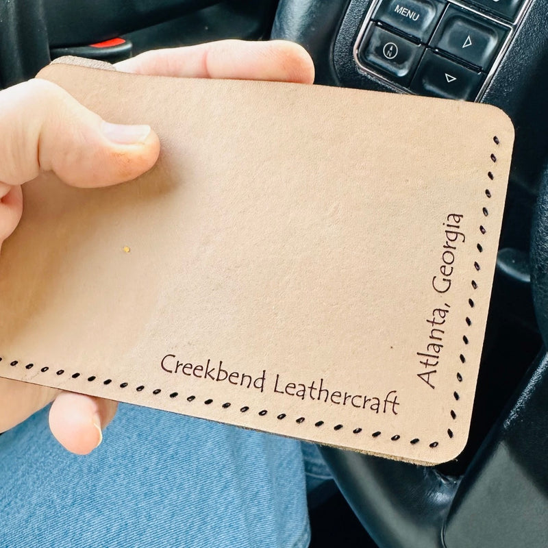 Creekbend Leathercraft Hand Made in USA Leather Wallet