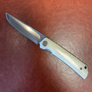 North Mountain Blade Higo Camel Bone Handle M390 Steel
