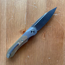 Griffin X Series 1946 Slip Joint Folding Knife 2.79in S90V Steel Titanium / Brass Handles