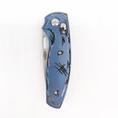 Three Rivers Mfg Bulldog Riverlok 3.2in Magnacut Blade Titanium Blue Cel Shade Finish