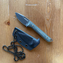 Griffin Scout Medic Fixed Blade 1.65in Stonewashed Magnacut Steel Black Micarta Handles