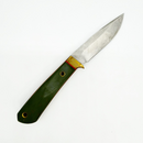 Night Watch Knives Spotter Nitro-V Blade Green Handle Red Liners Leather Sheath