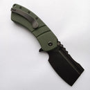 Kansept XL Korvid 3.55" 154CM Green Micarta T1030B4