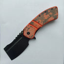 Kansept XL Korvid 3.55" 154CM Orange and Camouflage G10 T1030B3