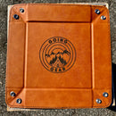 Leather Valet Tray - Going Gear Logo 6"x 6"