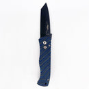 Pro-Tech Emerson CQC7 Auto Folding Knife Custom Unique Micarta Top DLC Black 154cm Steel Black Lip Button