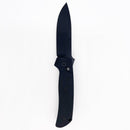 Pro-Tech Terzuola Operator ATCF Auto Folding Knife Textured Black Aluminum Handle Tritium Button DLC Blade Magnacut Blade