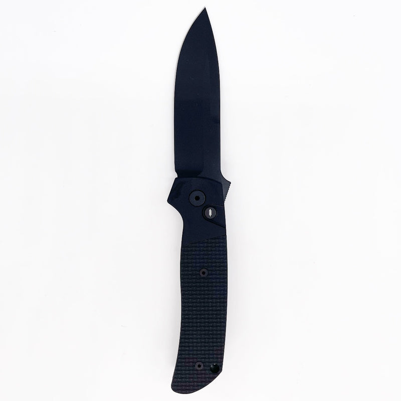 Pro-Tech Terzuola Operator ATCF Auto Folding Knife Textured Black Alum