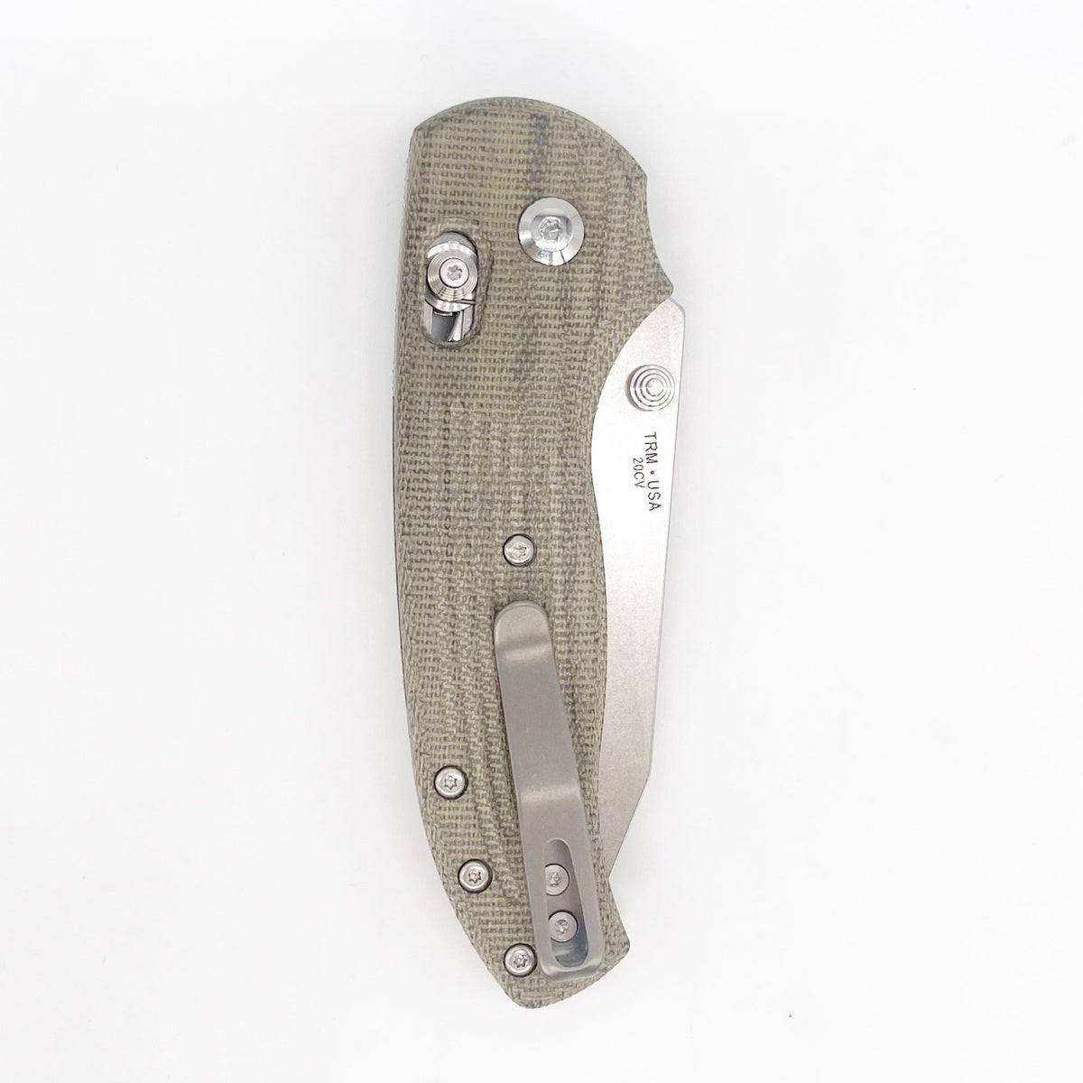 Three Rivers Mfg Shadow Folding Knife Micarta 3D Contoured Handles