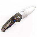 Three Rivers Mfg Holey Nerd 80s Camo Carbon Fiber Handles 2.2in Magnacut Blade