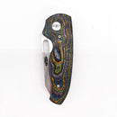Three Rivers Mfg Holey Nerd 80s Camo Carbon Fiber Handles 2.2in Magnacut Blade