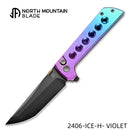 North Mountain Blade 2406-ICE-H-Violet folding knife front view