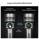Olight Seeker 4 Pro 4600 Lumen High Power USB-C Rechargeable LED Flashlight - Silver Plated Bronze
