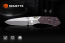 REMETTE RT-Meteor 2.99in M390 Blade Titanium + Nebula Carbon Fiber Handle RTPT-A