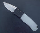 Pro-Tech Knives Mike "Whiskers" Allen BR-1 Magic 2in Stonewashed 154cm Blade Gray Handle