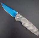 Pro-Tech Knives TR-3 2024 CUSTOM INTEGRITY Manual Folding Knife Sapphire Blue S35VN Blade Textured 17-4 Steel Handles 2024 Integrity Custom 003