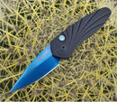 Pro-Tech Knives Sprint 2937-SB Folding Knife 2in S35VN Sapphire Blue Blade 3D Milled Handles