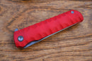 North Mountain Blade Kick Stop Chop Plus – 4" Tanto SLD-Magic Blade | Red G10 Handle