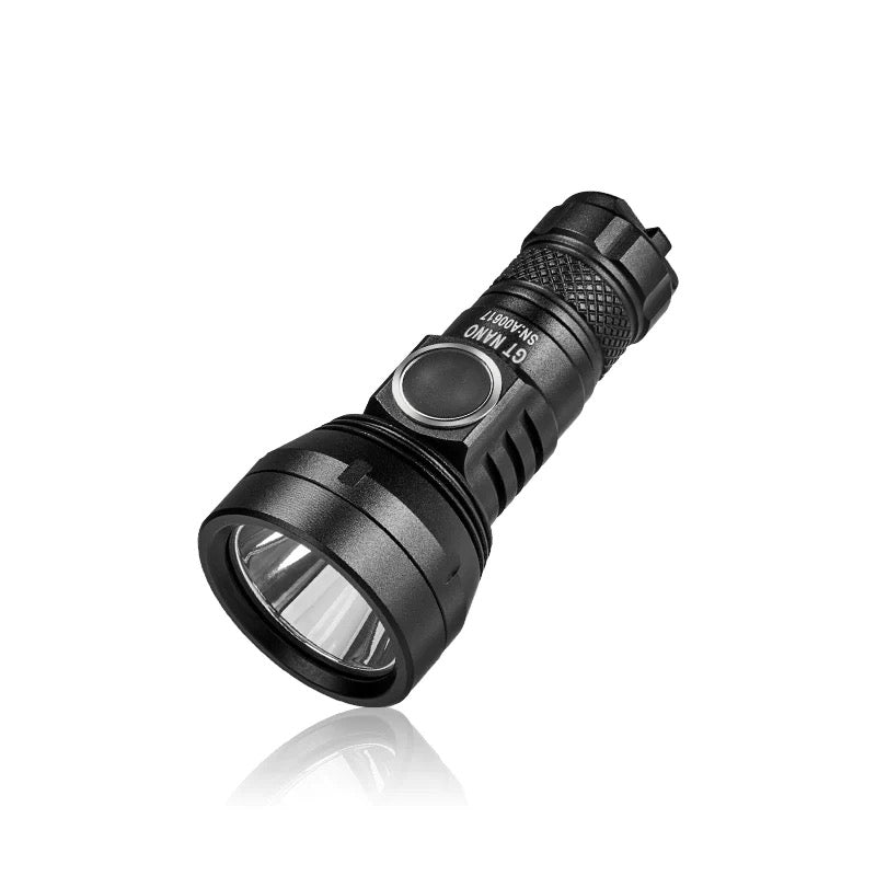 Lumintop Upgraded GT Nano V2 Micro-USB Rechargeable EDC Flashlight 1 * 10180 Battery - Black / Red