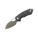 Giant Mouse ACE Riv LL Folding Knife 2.44in Magnacut Blade Double Black Canvas Micarta Handles