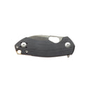 Giant Mouse ACE Riv LL Folding Knife 2.44in Magnacut Blade Double Black Canvas Micarta Handles