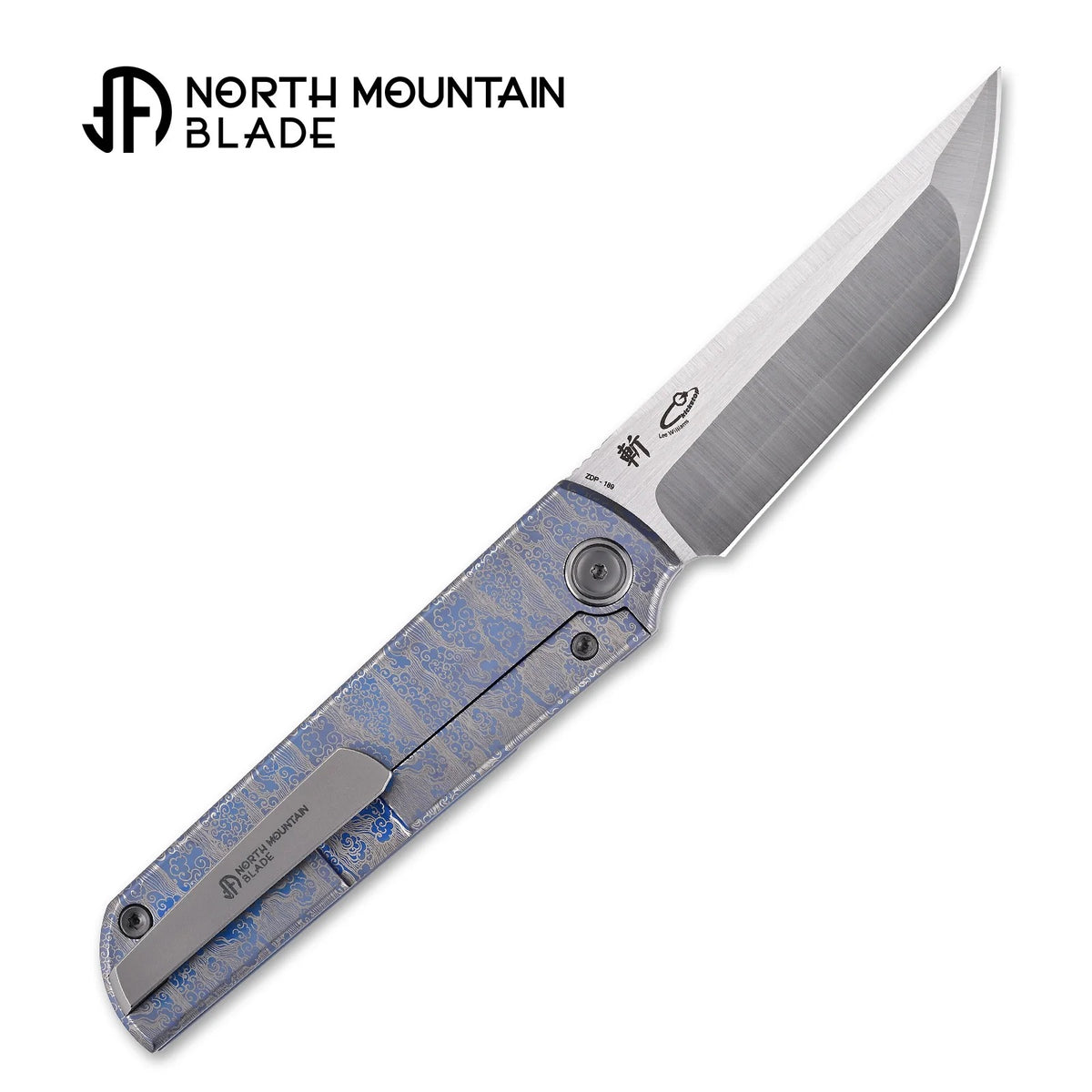 North Mountain Blade x Lee Williams “Zen” ZDP-189 Blue/Gray Anodized