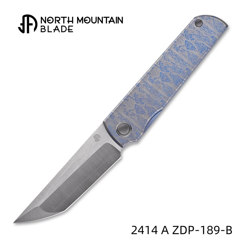 North Mountain Blade x Lee Williams “Zen” ZDP-189 Blue/Gray Anodized
