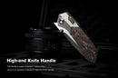 REMETTE RT-Meteor 2.99in M390 Blade Titanium + Nebula Carbon Fiber Handle RTPT-A