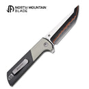 North Mountain Blade 2407-GRCF-5 Chop 2 3.5" Copper Blade Folding Knife Anodized Aluminum & Carbon Fiber Handle