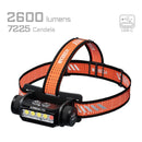 Acebeam H35 2600 Lumen Dual-Light Source White + Red LEDs Rechargeable Headlamp