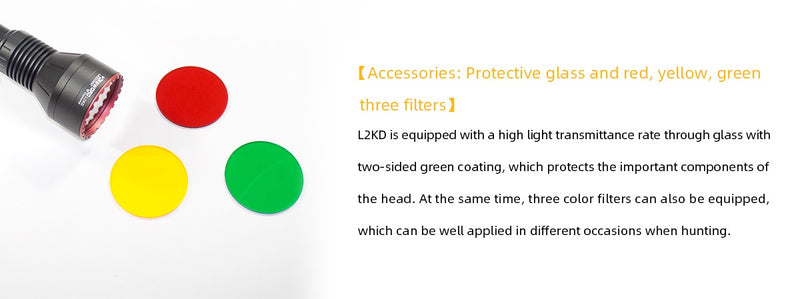 MAXTOCH L2KD LEP Spotlight – 3200m Throw, 650 Lumens