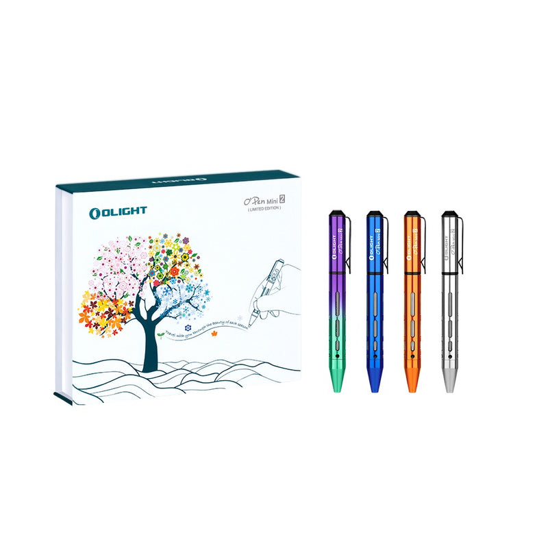 OLIGHT O'Pen Mini 2 Bolígrafos, bolígrafo de tinta negra EDC reemplazable y punta de lápiz OLIGHT O'Pen Mini 2 Bolígrafos, bolígrafo de tinta negra EDC reemplazable y punta de lápiz